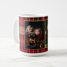 Foto av familjen Tartan Play under julhelgen Kaffemugg