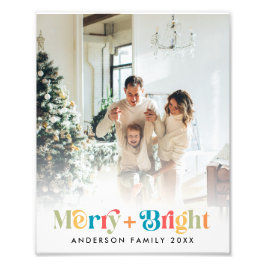 Foto av färgad Retro-julfamiljen