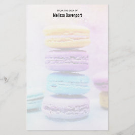 Foto av färglösa Delicious Macarons Brevpapper