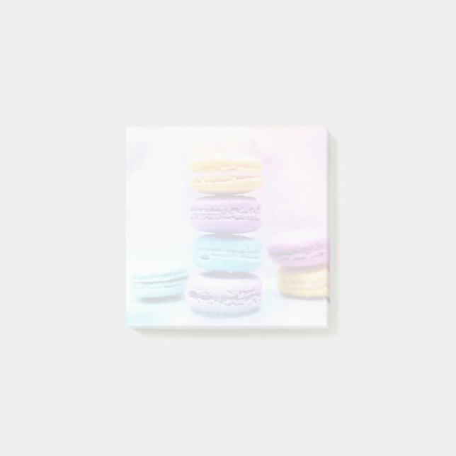 Foto av färglösa Delicious Macarons Post-it Block (Framsida)