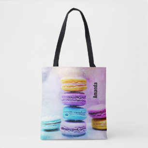 Foto av färglösa Delicious Macarons Tygkasse