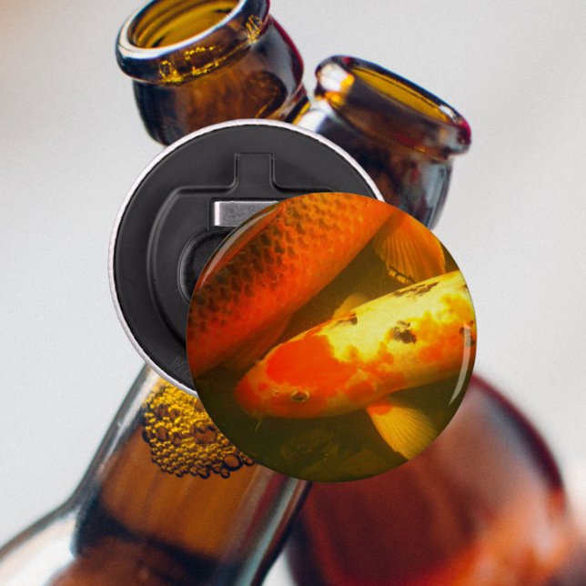 Foto av färgstark Orange Flasköppnare (In Situ Beer Bottle)