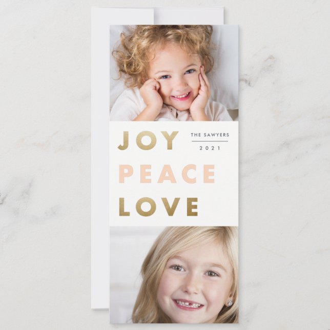 Foto av fetstil julkort (Framsida)