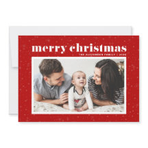 Foto av fetstil, röd God jul