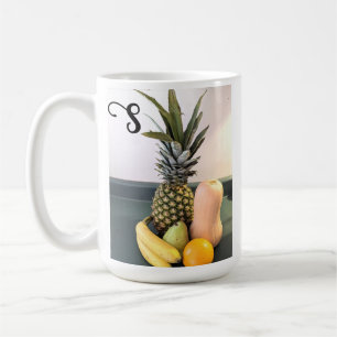 Foto av Fruit med Bible Verse Anpassningsbar Initi Kaffemugg