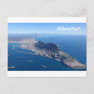 Foto av Gibraltars klippa från ovan Vykort