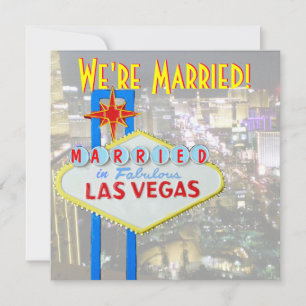 Foto av Giftermål avisering Las Vegas Bröllop Inbjudningar