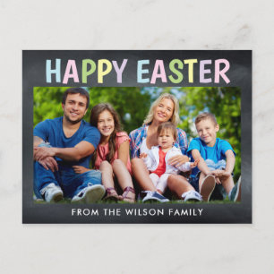 Foto av Glad påsk-kalkboard Vykort