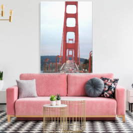 Foto av Golden Grind Bridge Wrapped Canvas