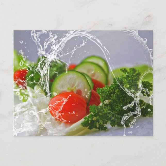 Foto av grönsaker vykort (Framsida)