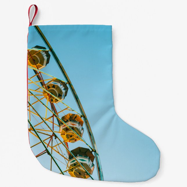 Foto av grönt Ferris-hjul Liten Julstrumpa (Framsidan)