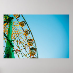 Foto av grönt Ferris-hjul Poster