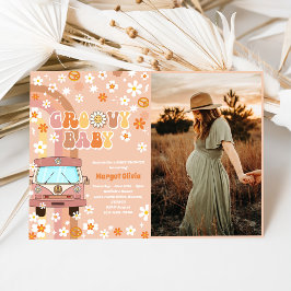 Foto av Groovy Baby Baby Shower Party Inbjudningar