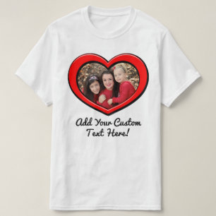 Foto av Heart Ram Kärlek Anpassningsbar Färg T Shirt