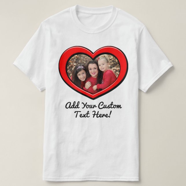 Foto av Heart Ram Kärlek Anpassningsbar Färg T Shirt (Design framsida)