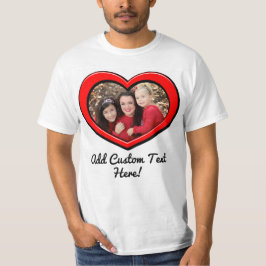 Foto av Heart Ram Kärlek Valentines day Anpassning T Shirt