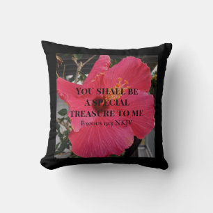 Foto av Hibiscus Speciell Treasure Bible Verse Kudde