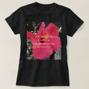Foto av Hibiscus Speciell Treasure Bible Verse T Shirt