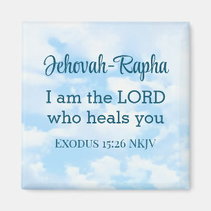Foto av Himlar I är Herren WHO Heals Bible Verse Magnet
