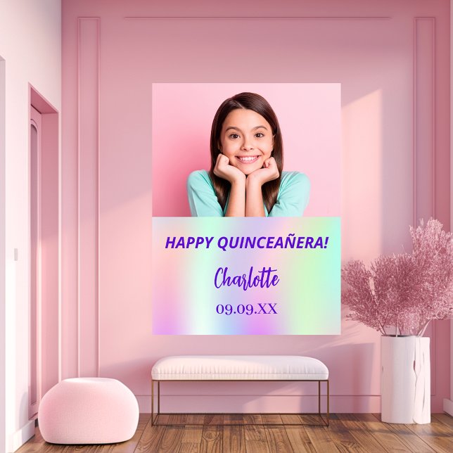 Foto av holografisk anpassningsbar Quinceanera par Poster (Skapare uppladdad)