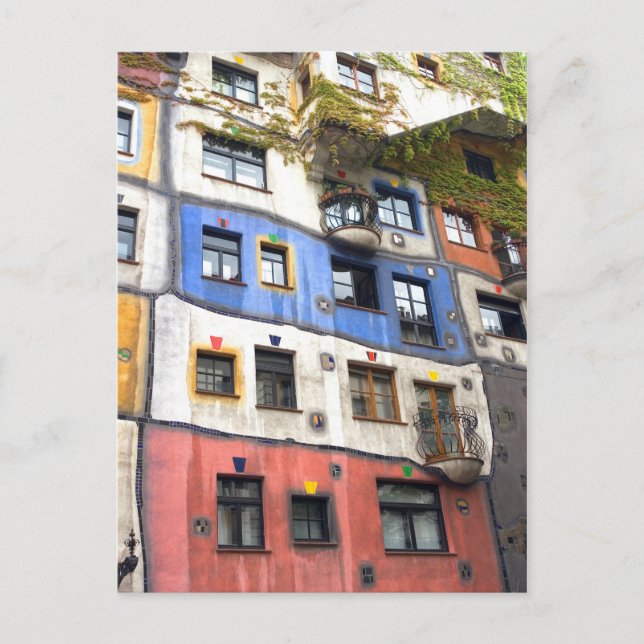 Foto av Hundertwasserhaus Wien Vykort (Framsida)
