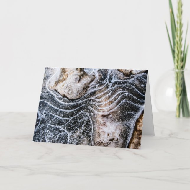 Foto av Ice Crystal Nature Kort (Framsida)