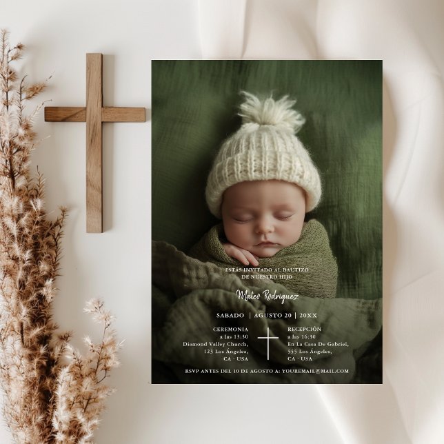 foto av invitación de bautizo para niño niña inbjudningar (Skapare uppladdad)