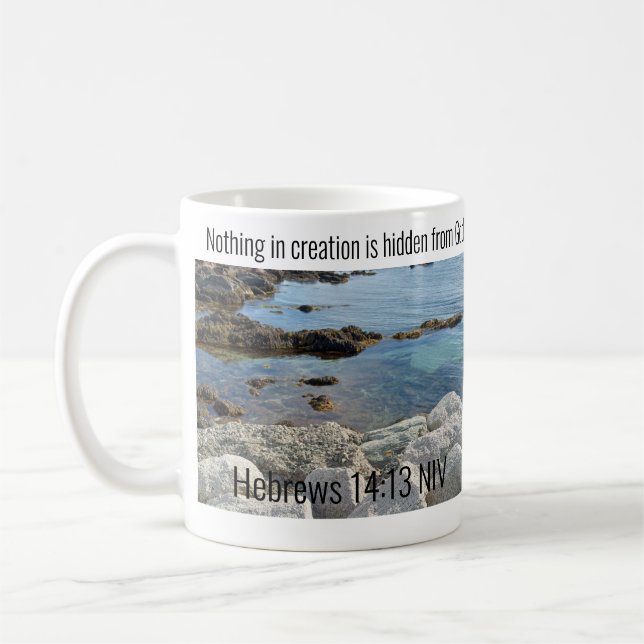 Foto av lågvattenskorsande havsvikar kaffemugg (Vänster)