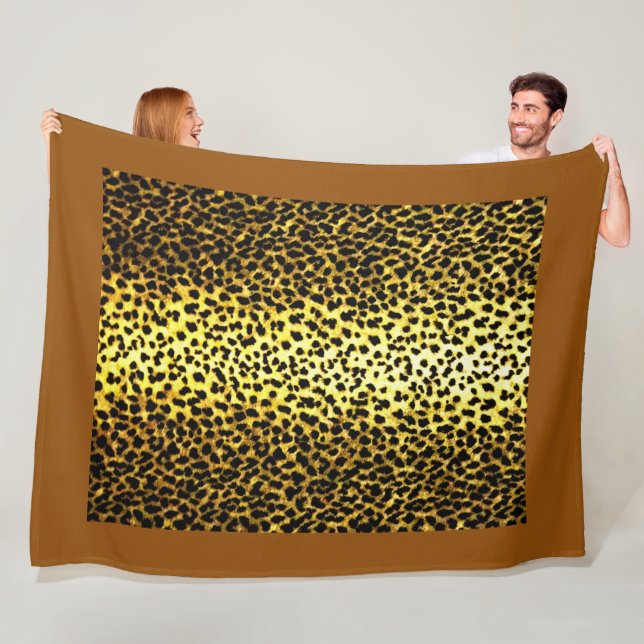 Foto av Leopard Tapet Fleecefilt (På plats)
