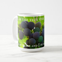 Foto av Lila Grapes Gospel av John Bible Verse Kaffemugg