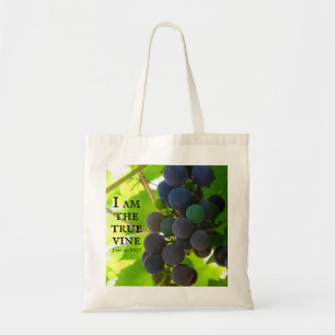 Foto av Lila Grapes Gospel of John Bible Verses Tygkasse