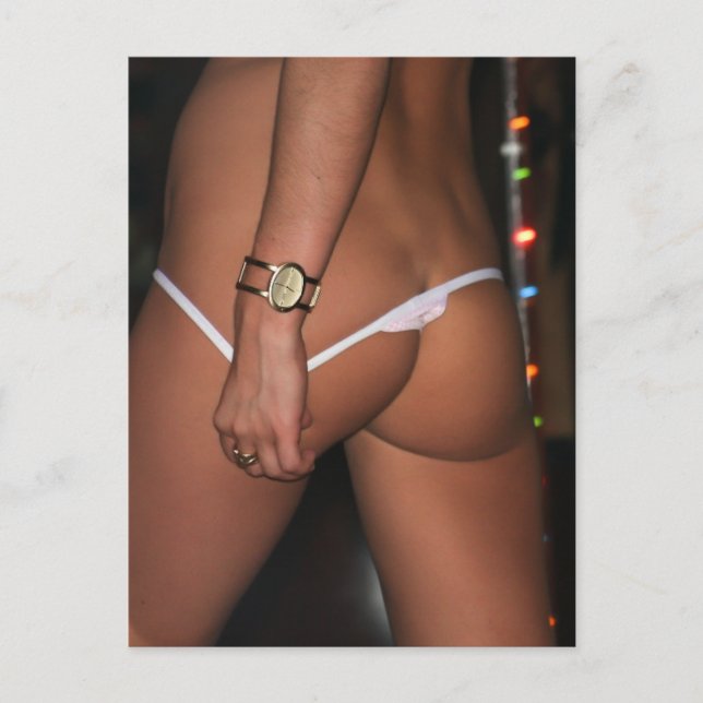 Foto av Lingerie Model Cute grund Vykort (Framsida)