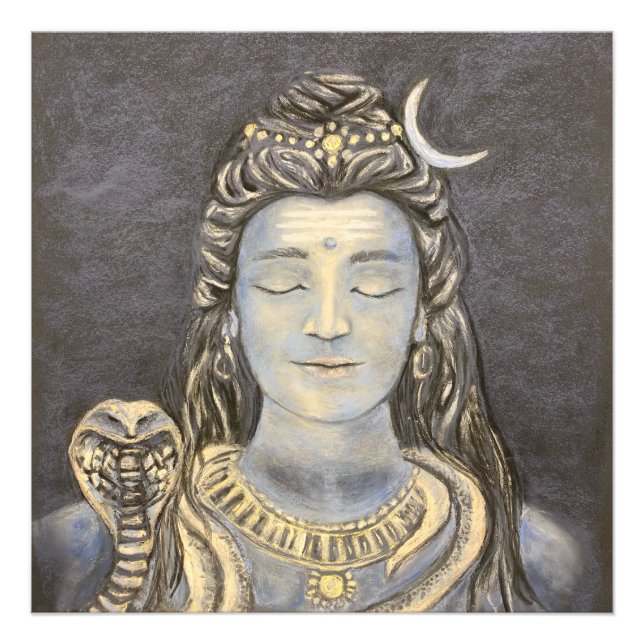 Foto av Lord Shiva Meditating (Framsidan)