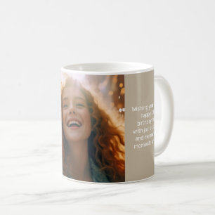 Foto av Lugnen Stone Grattis på födelsedagen på ma Kaffemugg