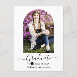 Foto av modern Arch Cap Calligraphy Studenten Vykort