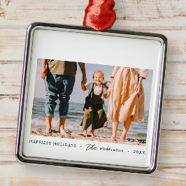 Foto av modern, enkel, minimalistisk Anpassningsba Julgransprydnad Metall