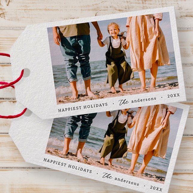 Foto av modern, enkel, minimalistisk Anpassningsba Presentetikett (Skapare uppladdad)