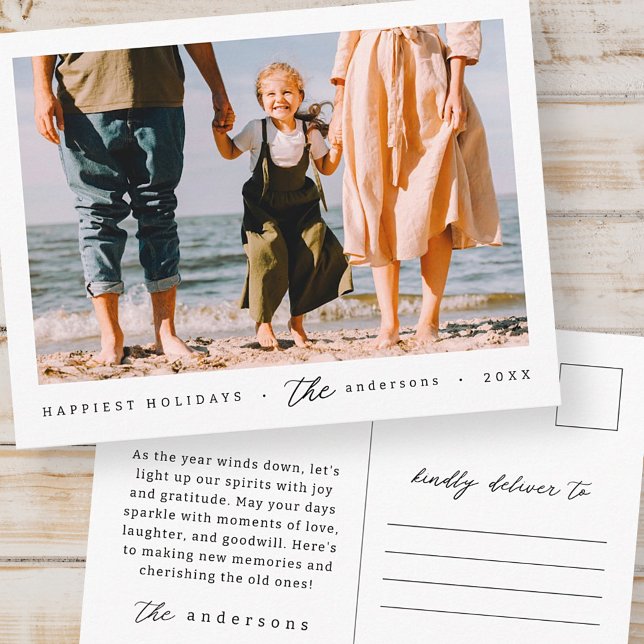 Foto av modern, enkel, minimalistisk Anpassningsba Vykort (Skapare uppladdad)