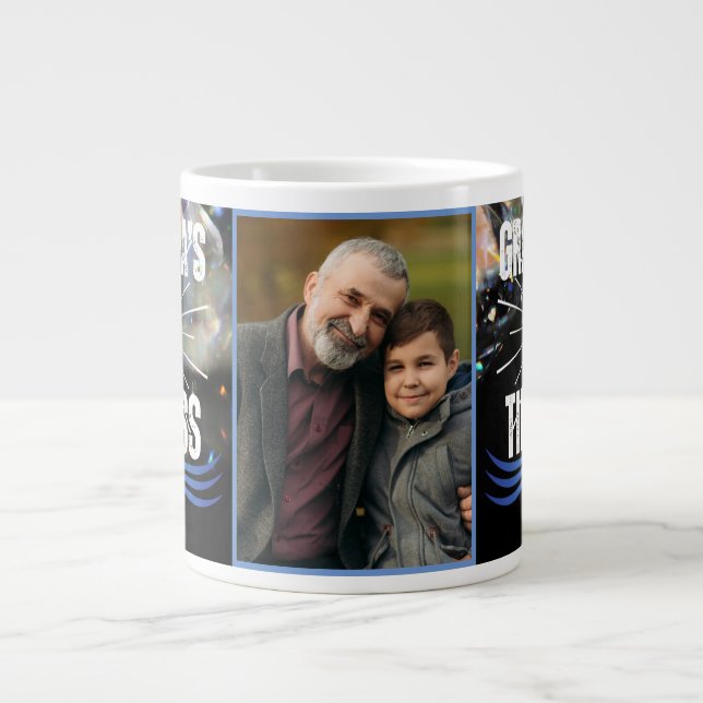 Foto av Modern KeepsakGrandfather Grandpa Family Jumbo Mugg (Framsidan)