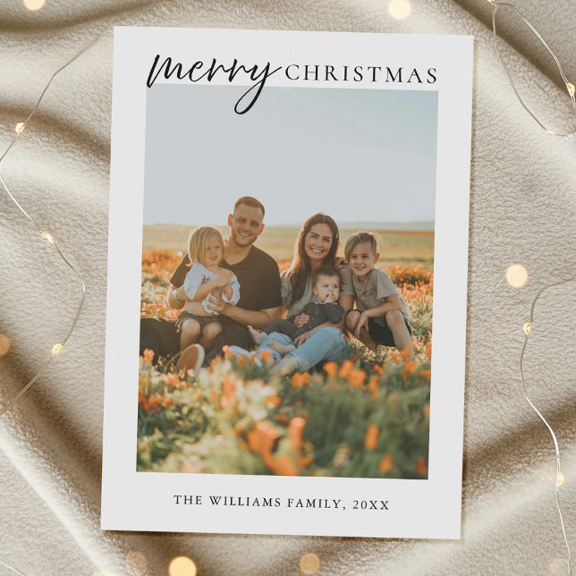 Foto av modern minimalistisk God jul Julkort (Skapare uppladdad)