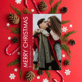 Foto av modern minimalistisk God jul Julkort