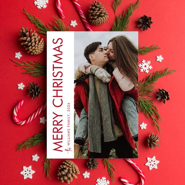 Foto av modern minimalistisk God jul Julkort (Skapare uppladdad)