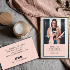Foto av modern Professionell Business Consultant Visitkort
