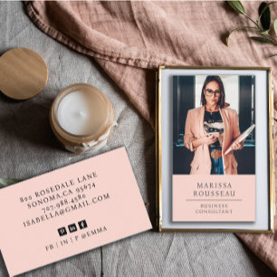 Foto av modern Professionell Business Consultant Visitkort