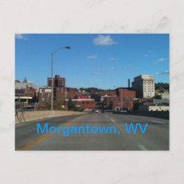 Foto av Morgantown WV horisontvykort Vykort