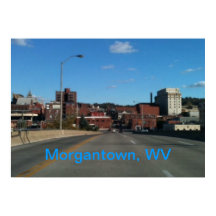 Foto av Morgantown WV-skyline poster