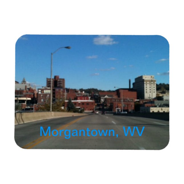 Foto av Morgantown WV-skylinkmagneter Magnet (Horisontell)