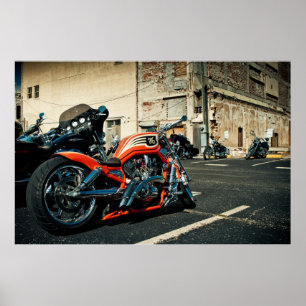 Foto av motorcycle.en poster