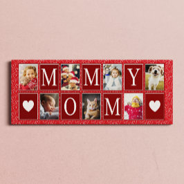 Foto av multifoto Red Heart Mönster Mamma Canvastryck