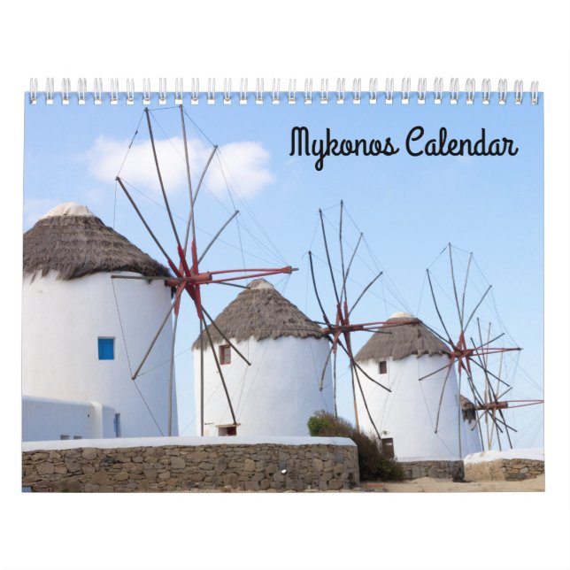 Foto av Mykonos, Grekland Kalender (Omslag)